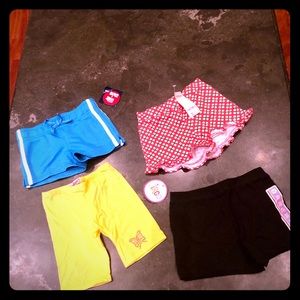 NWT - Lot of 4 pull on shorts - size 4/5 & 5T